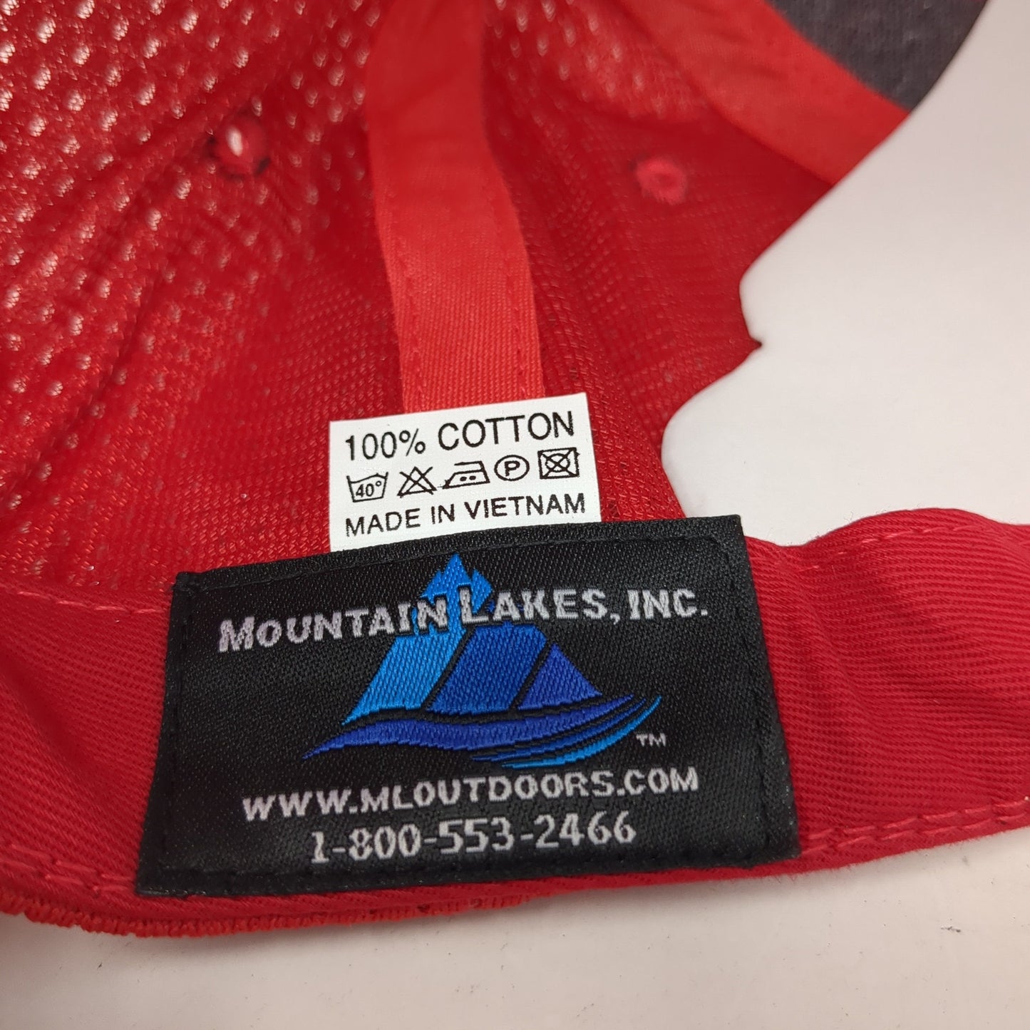 Tactical Systems Law Enforcement Baseball Cap Red OS Patriotic Mountain Lakes