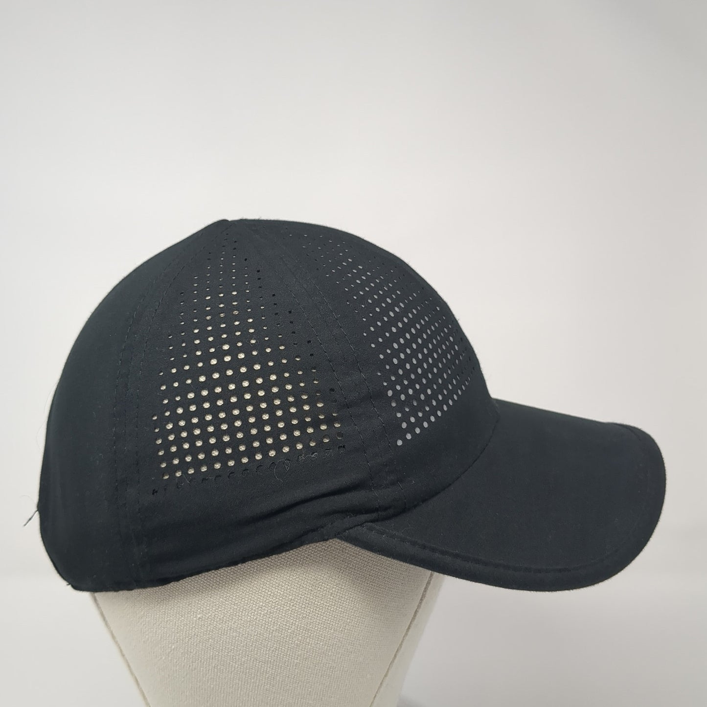 Hind Strapback Hat Black One Size Solid Adjustable Laser Cut Outdoor