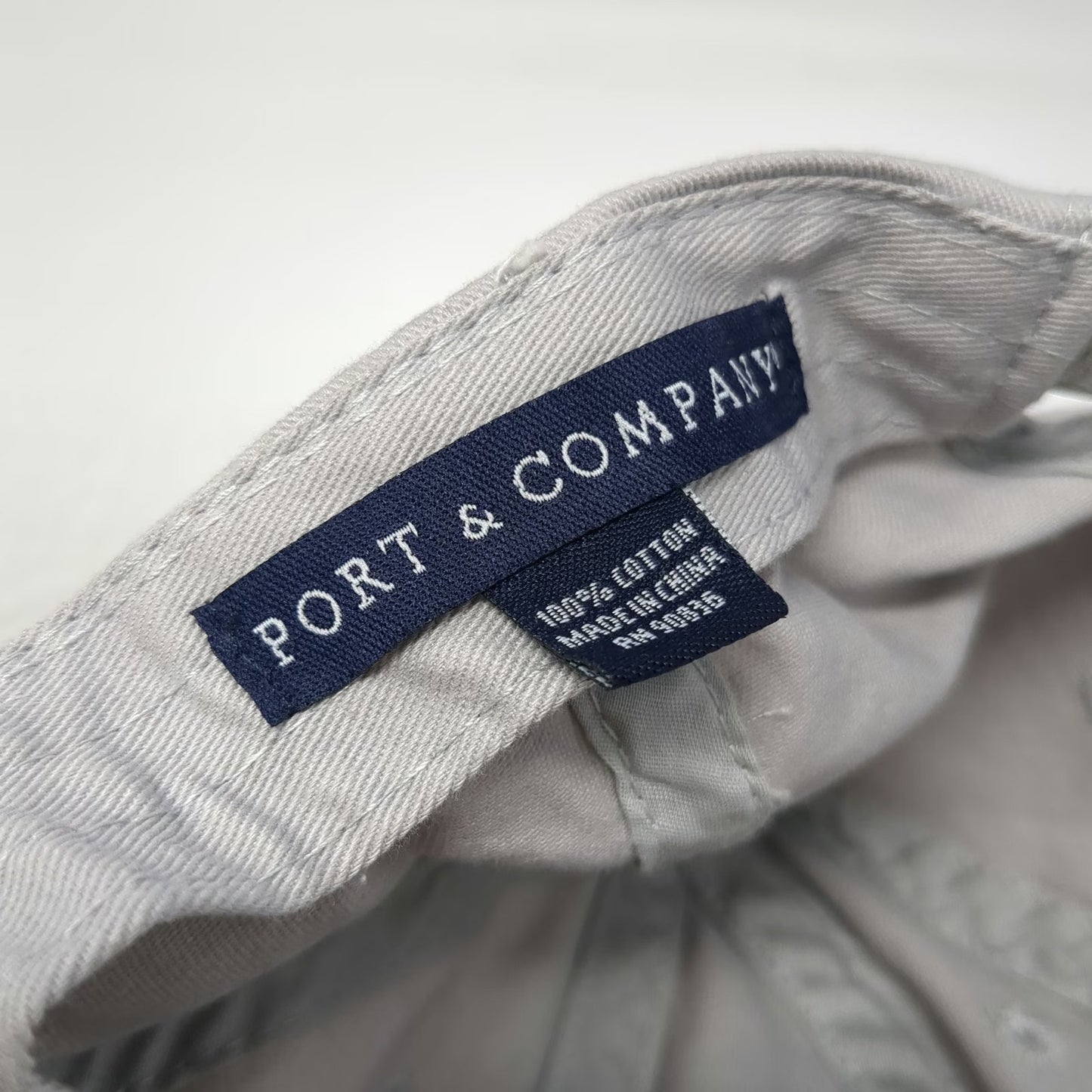 Port & Company Baseball Cap Gray OSFM Sylvania Embroidered Strapback Cotton hat