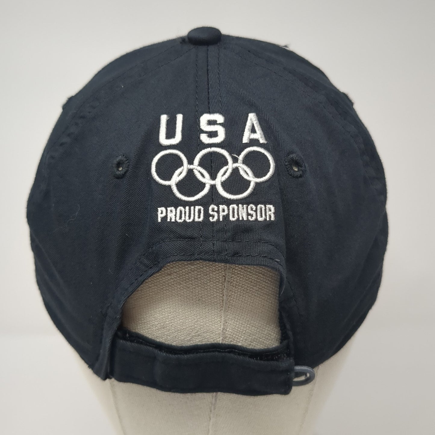 24 Hour Fitness Strapback Hat Black One Size USA Proud Sponsor Nike