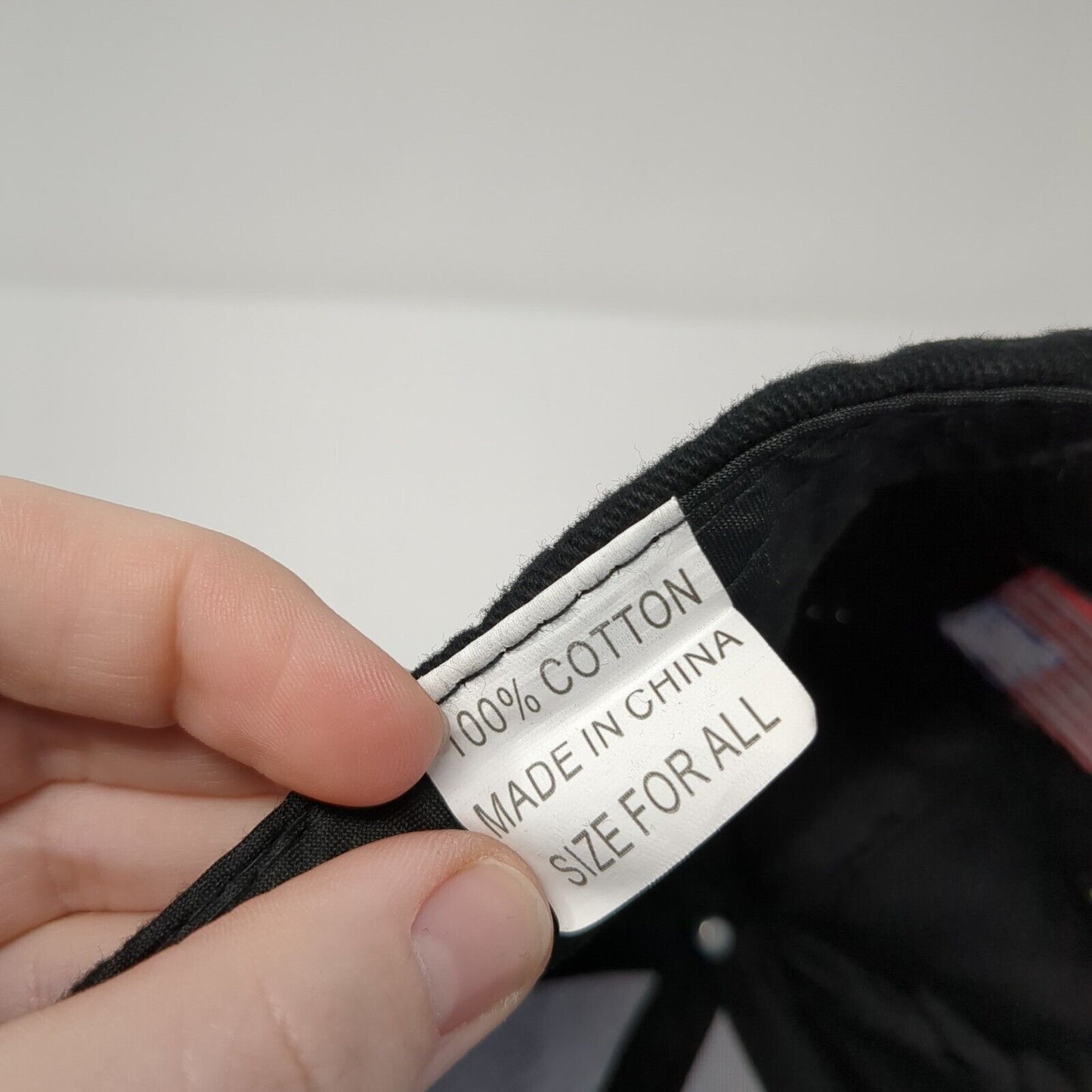 NRA Strapback Hat Black One Size Adjustable Embroidered Patriotic 6 Panel Cotton