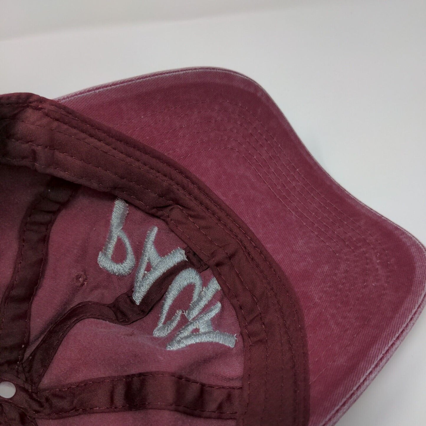 Paga Slideback Hat Red OSFA Adjustable Embroidered Solid 6 Panel