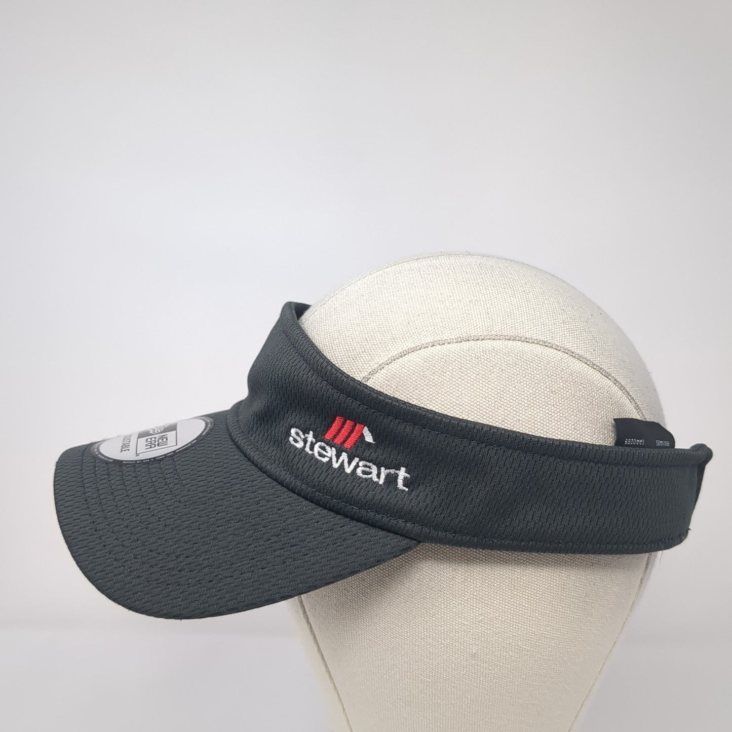 Stewart Strapback Visor Hat Gray One Size Adjustable Embroidered New Era