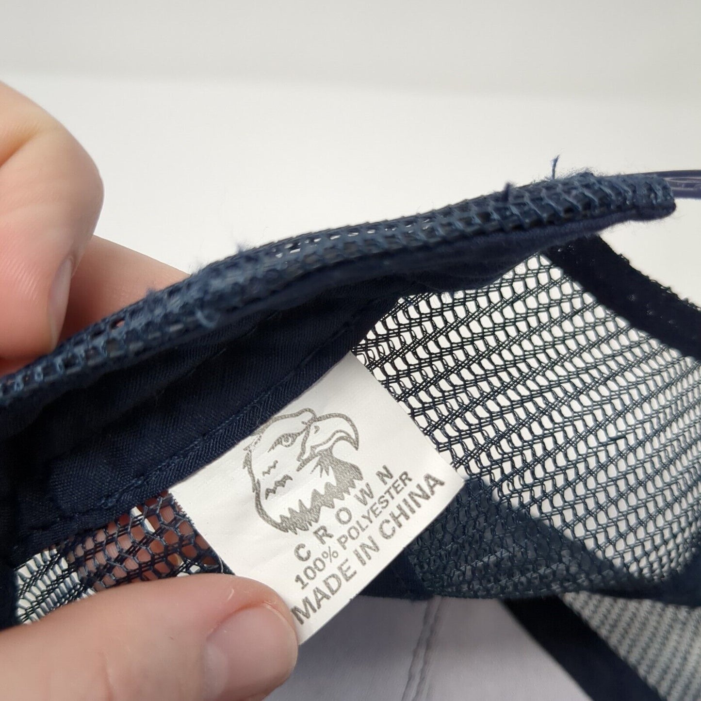 Cowboy Up Snapback Trucker Hat Blue OS Adjustable Embroidered Mesh Back Crown