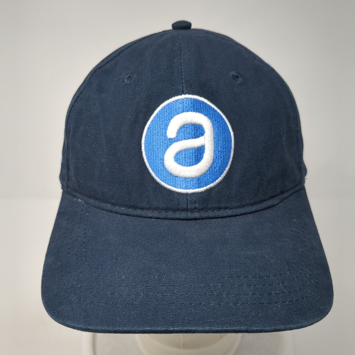 AppFolio Slideback Hat Blue One Size Leather Strap Port Authority
