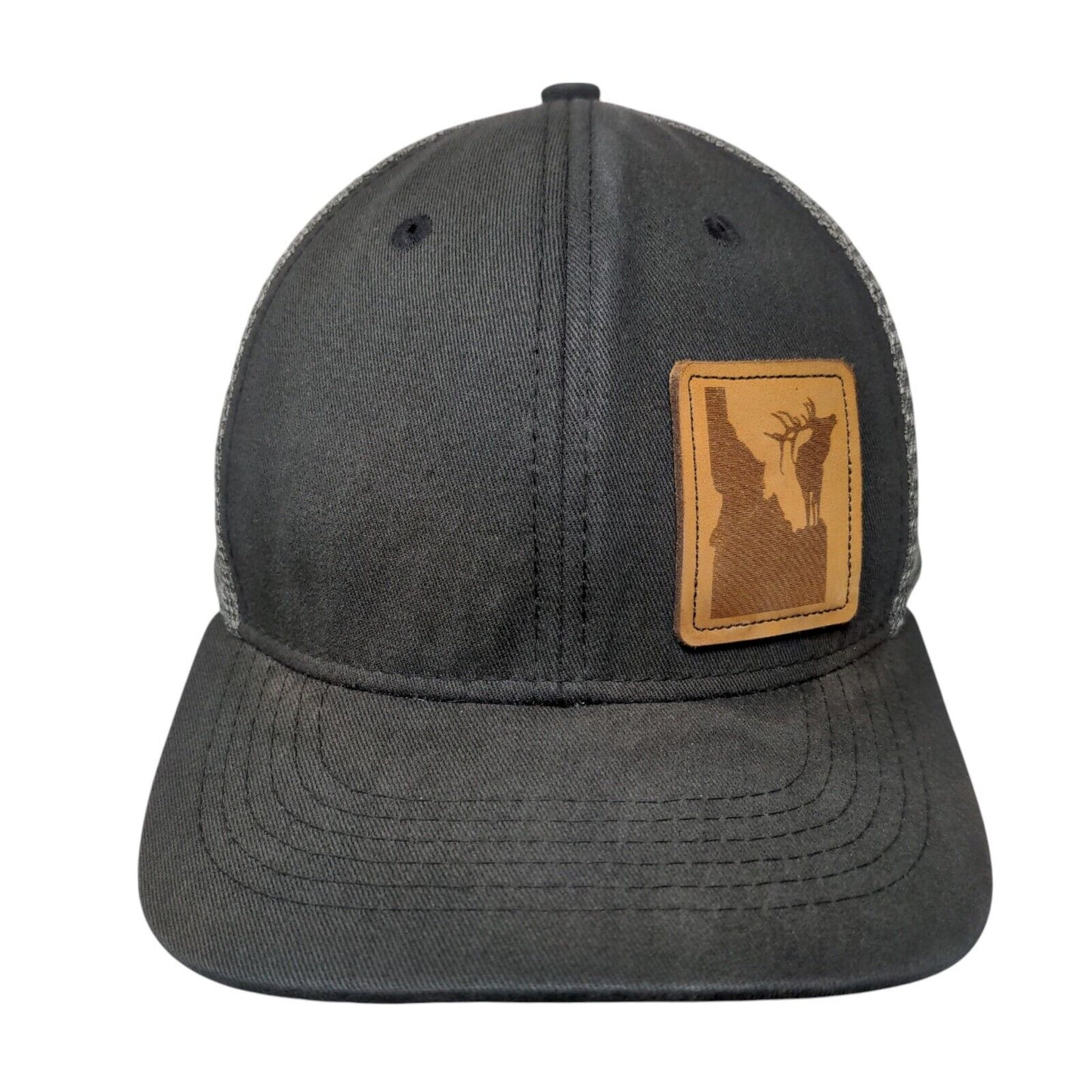 Arcadian Outfitters Snapback Trucker Hat Black OSFA Adjustable Mesh Back 6 Panel