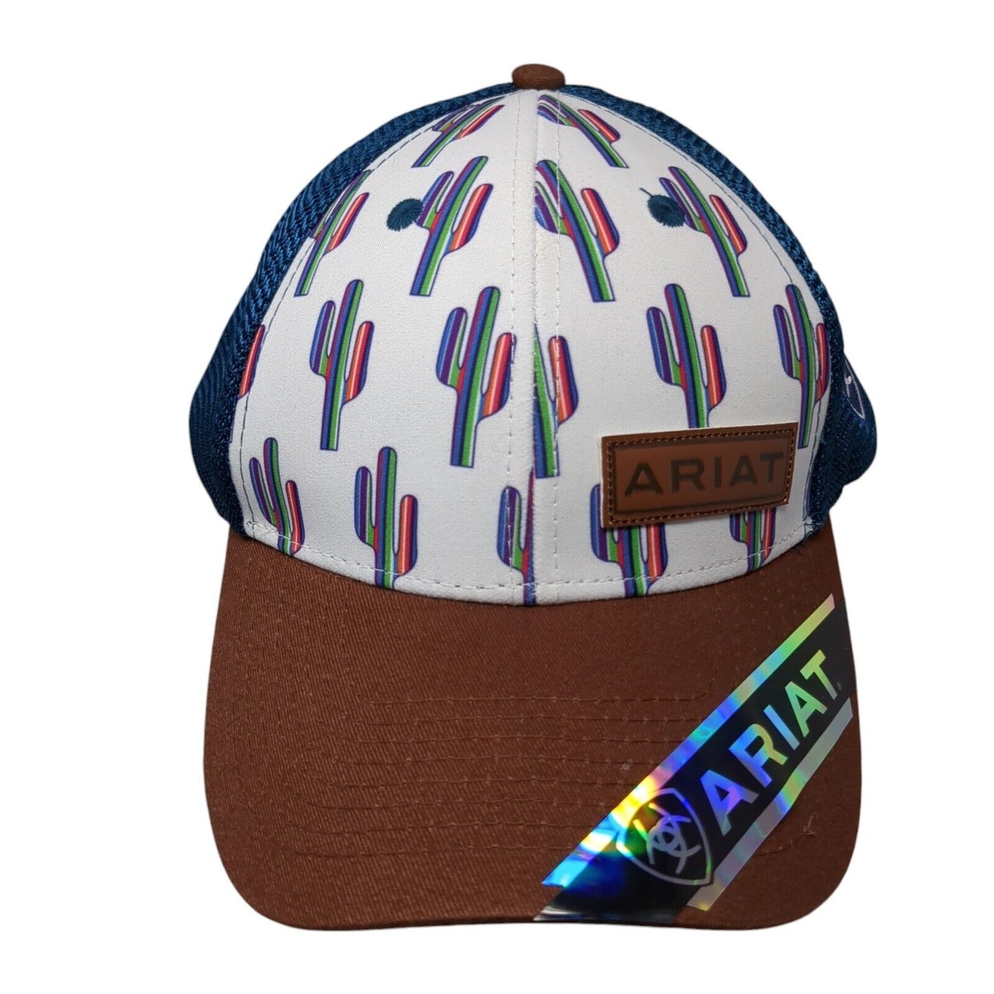 Ariat Cactus Snapback Mesh Back Trucker Hat Multi One Size Adjustable