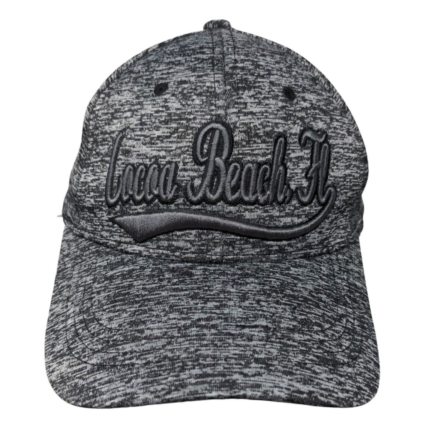 Cocoa Beach FL Strapback Hat Gray One Size Embroidered Vent Holes