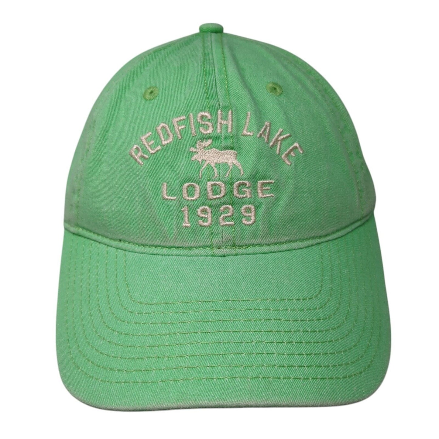 Redfish Lake Lodge 1929 Slideback Hat Green One Size Adjustable Gear For Sports