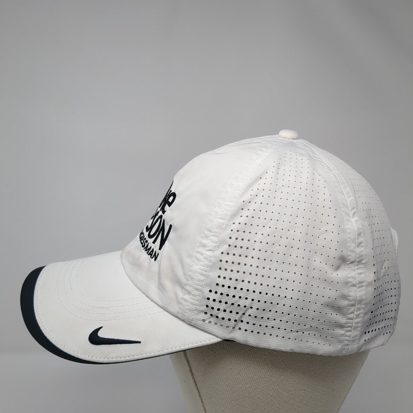 Mike Simpson Idaho's Congressman Strapback Golf Hat White OS Adjustable Nike