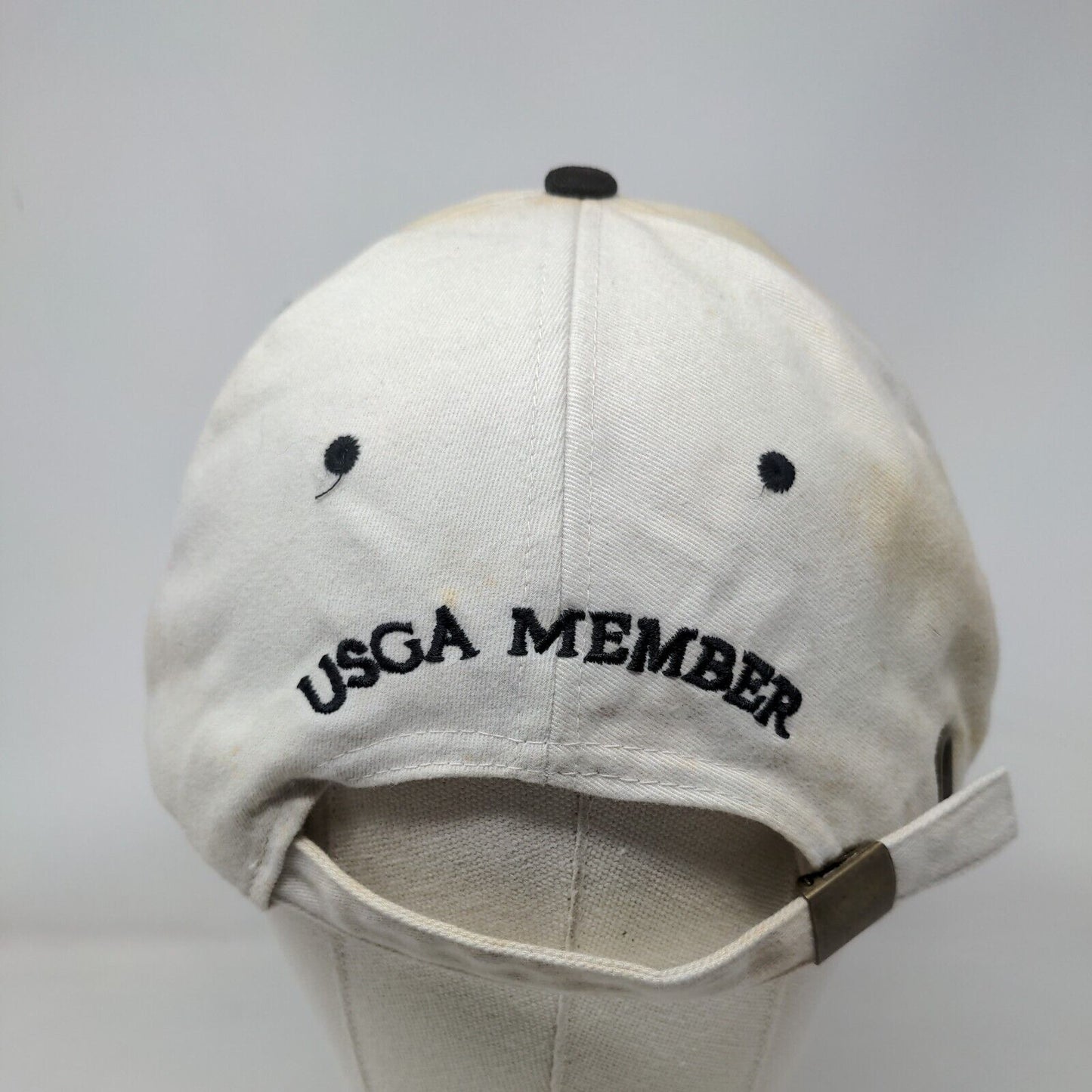 2002 US Open Bethpage Black Slideback Hat Cream One Size USGA Member