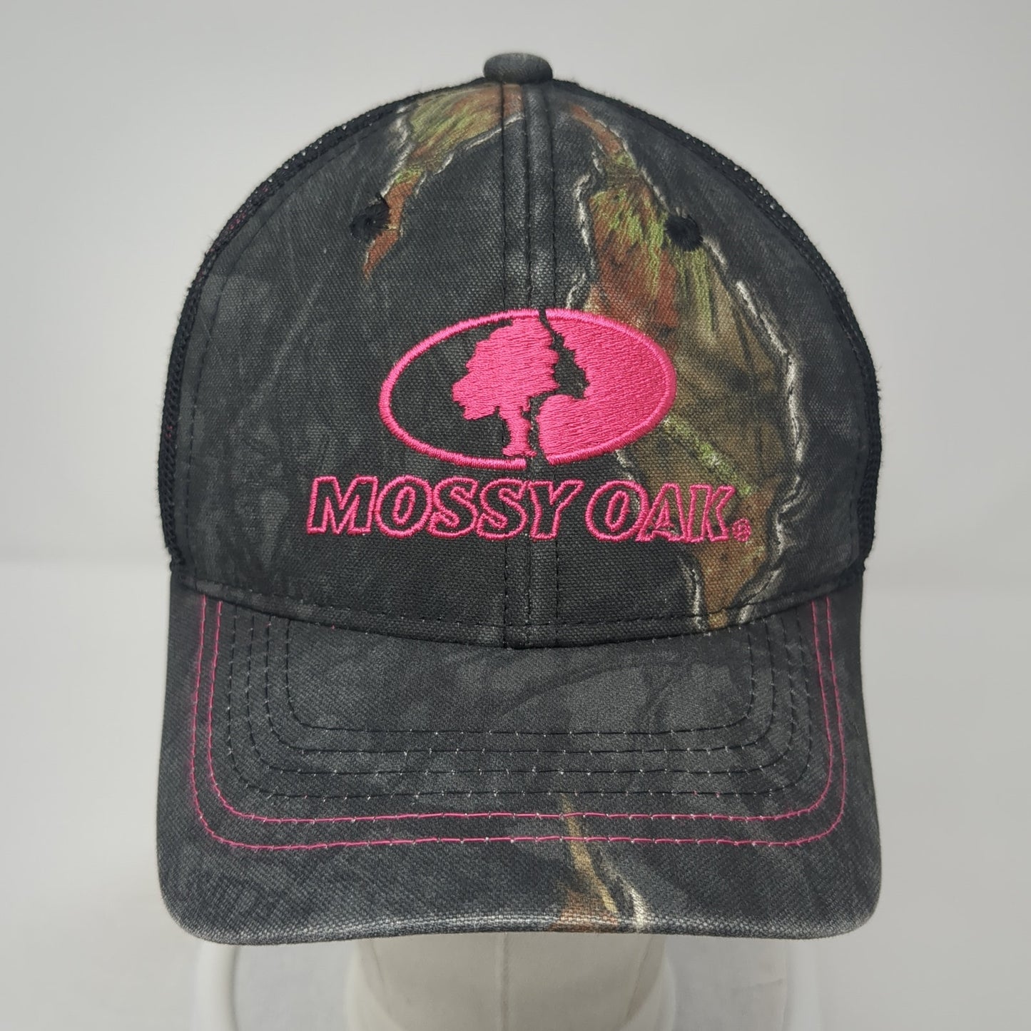 Mossy Oak Strapback Mesh Back Trucker Hat Multi Camo One Size Hunting