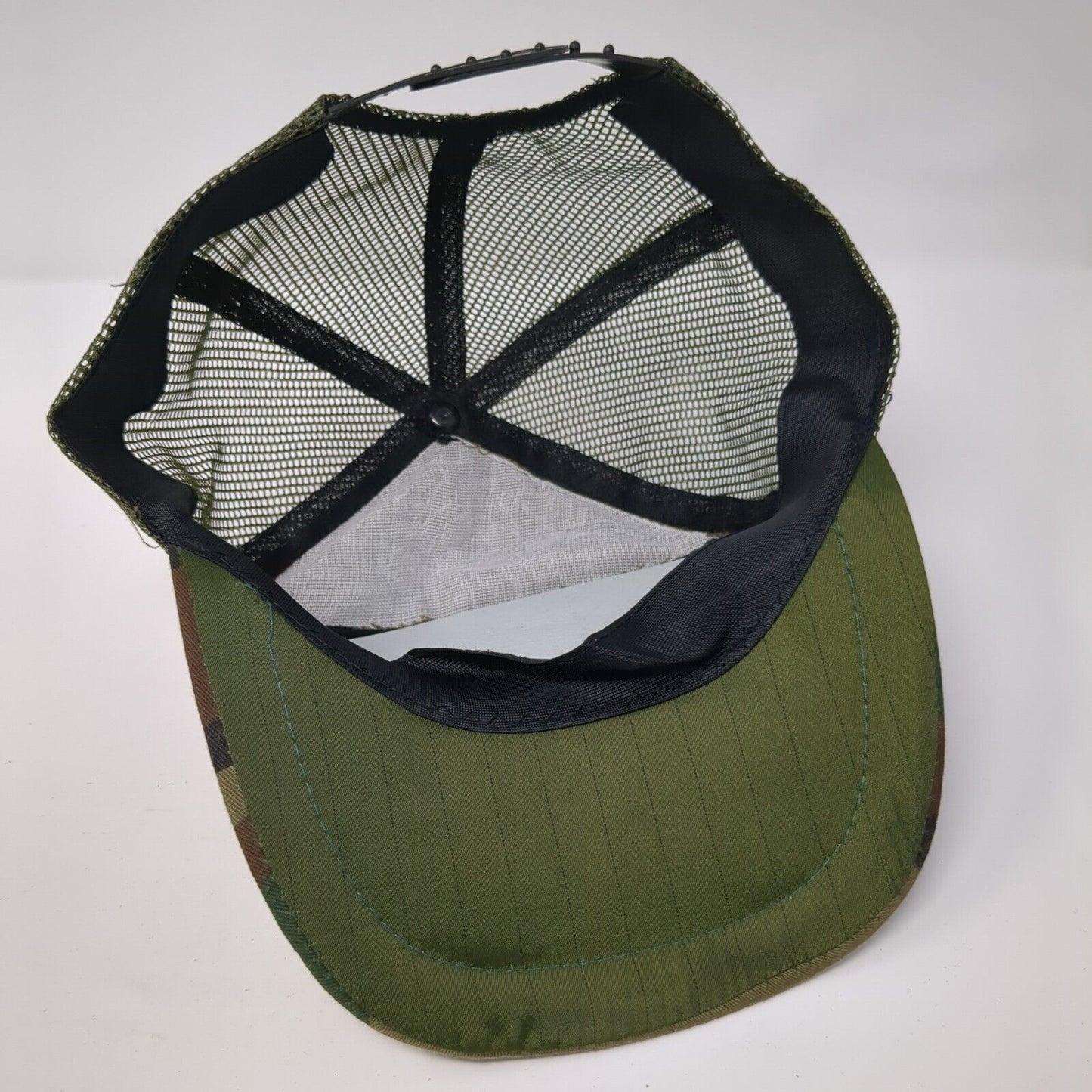8th Maintenance Squadron Snapback Trucker Hat Camouflage OS Adjustable Mesh Back
