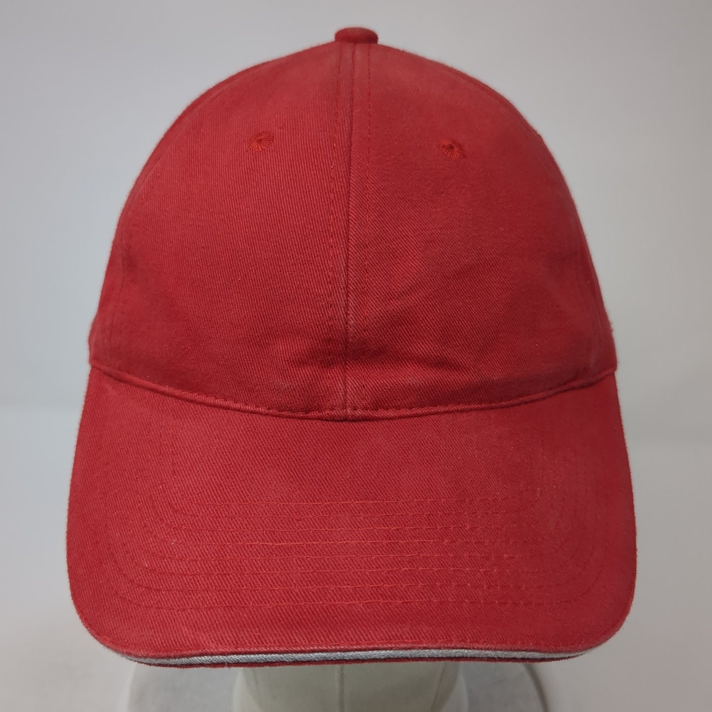 Shirthouse Slideback Hat Red One Size Adjustable Embroidered 6 Panel