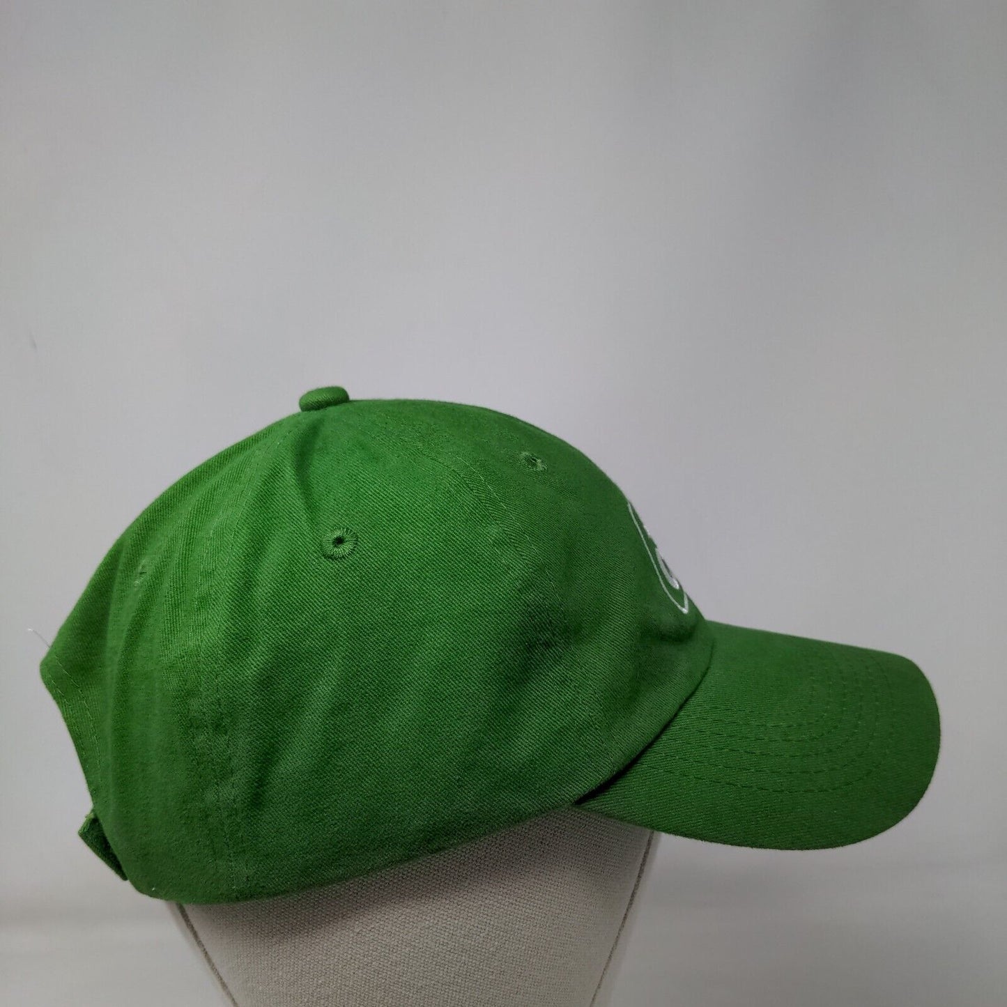 Pioneer Strapback Hat Green One Size Adjustable Embroidered 6 Panel