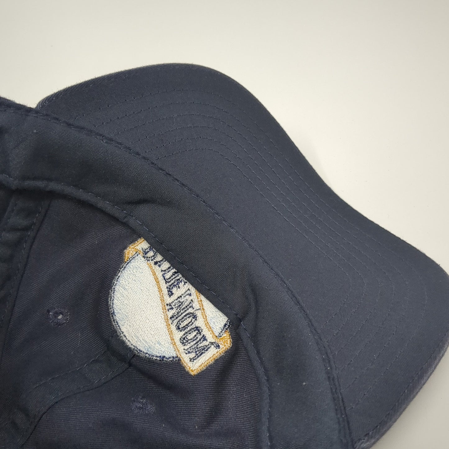 Blue Moon Strapback Hat Blue One Size Adjustable Embroidered Outdoor