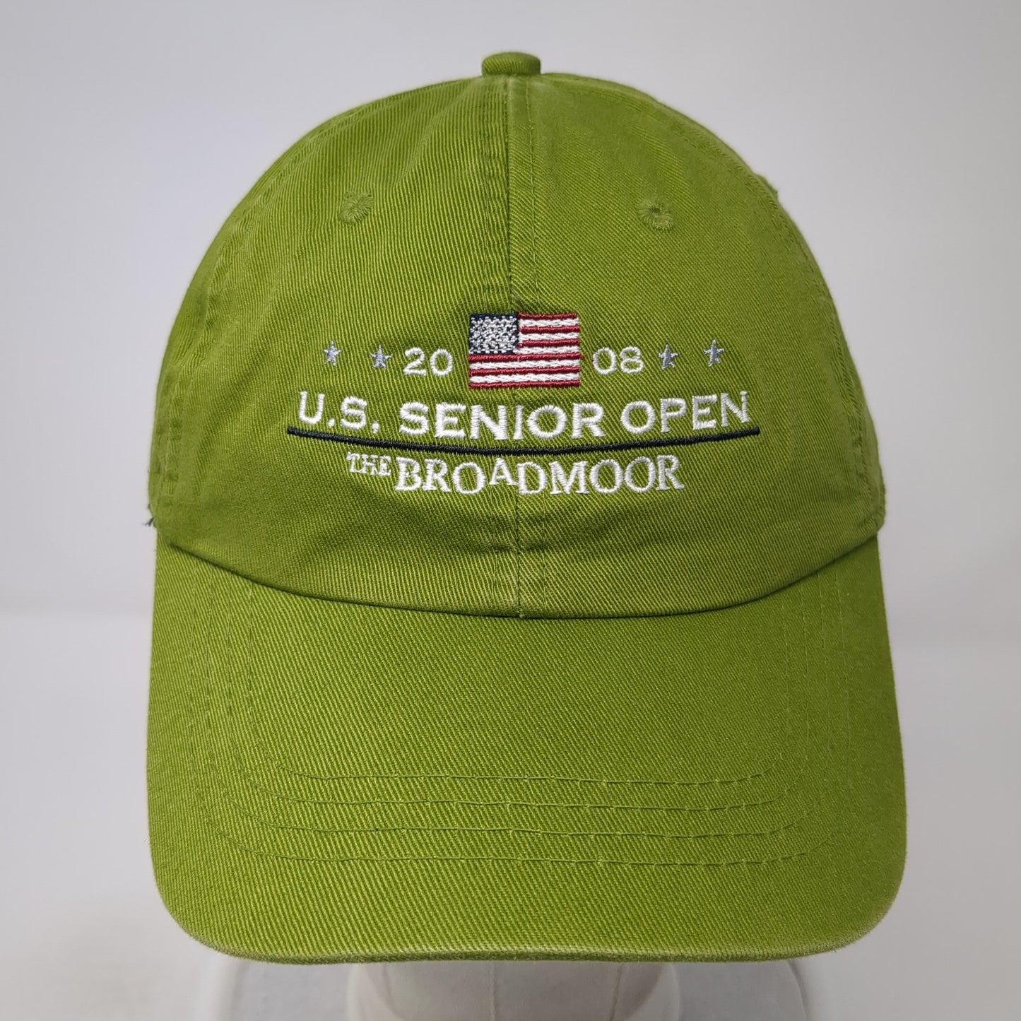 2008 US Senior Open The Broadmoor Strapback Hat Green One Size Ahead