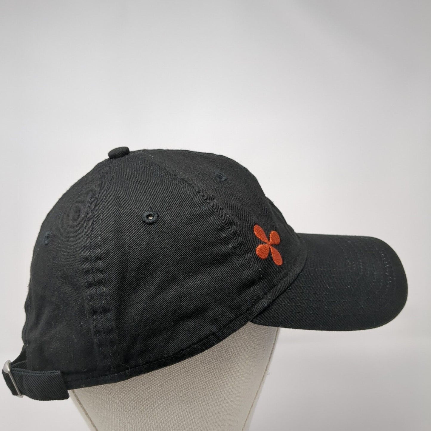 New Era Slideback Hat Black One Size Adjustable Embroidered 9Twenty 6 Panel