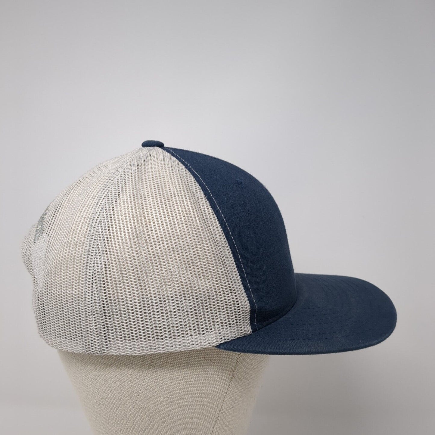 Aquairr.com Snapback Trucker Hat Blue OS Adjustable Mesh Back Classics Yupoong