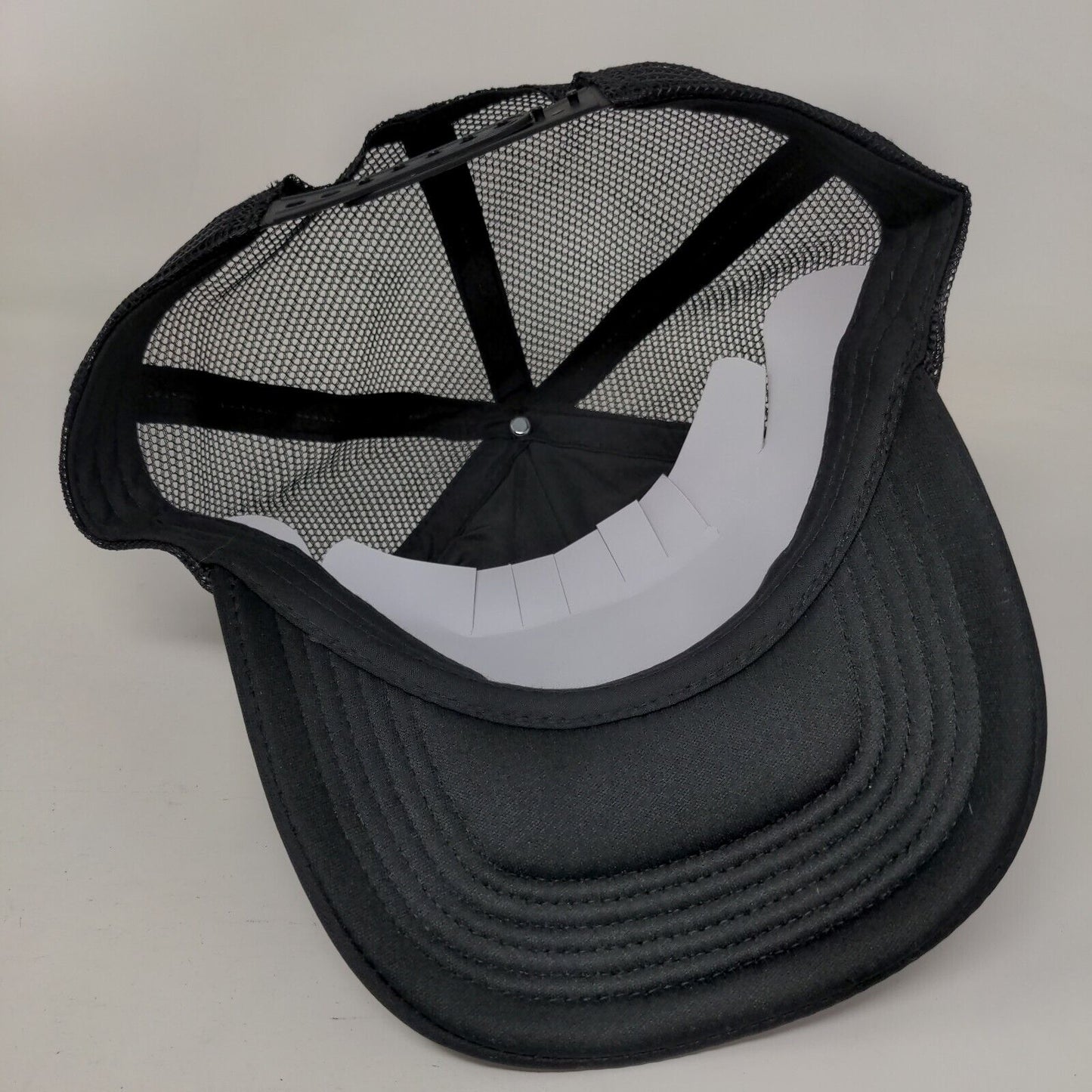 Find Snapback Mesh Back Rope Trucker Hat Black One Size Embroidered