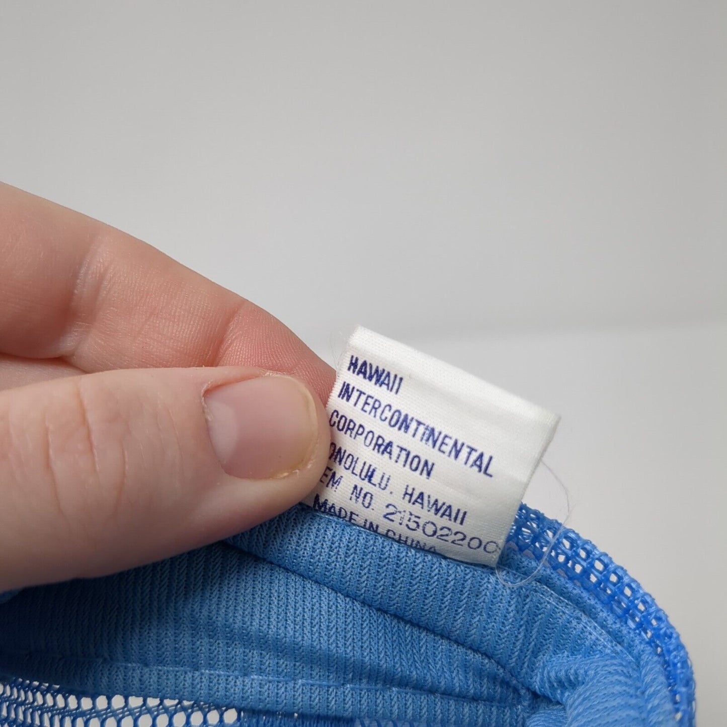 Maui Snapback Mesh Back Rope Trucker Hat Blue One Size Hawaiian Headwear