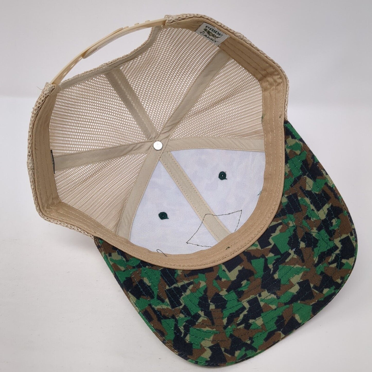 Barrier Building Snapback Trucker Hat Camouflage OS Adjustable Mesh Pride Camo