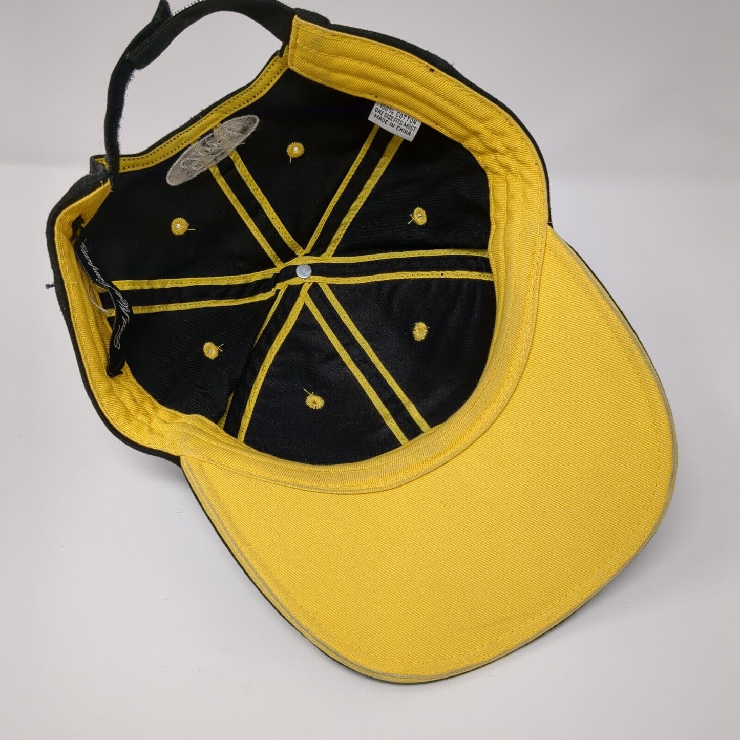 Cobra Strapback Hat Black OSFM Adjustable Embroidered Ford 6 Panel