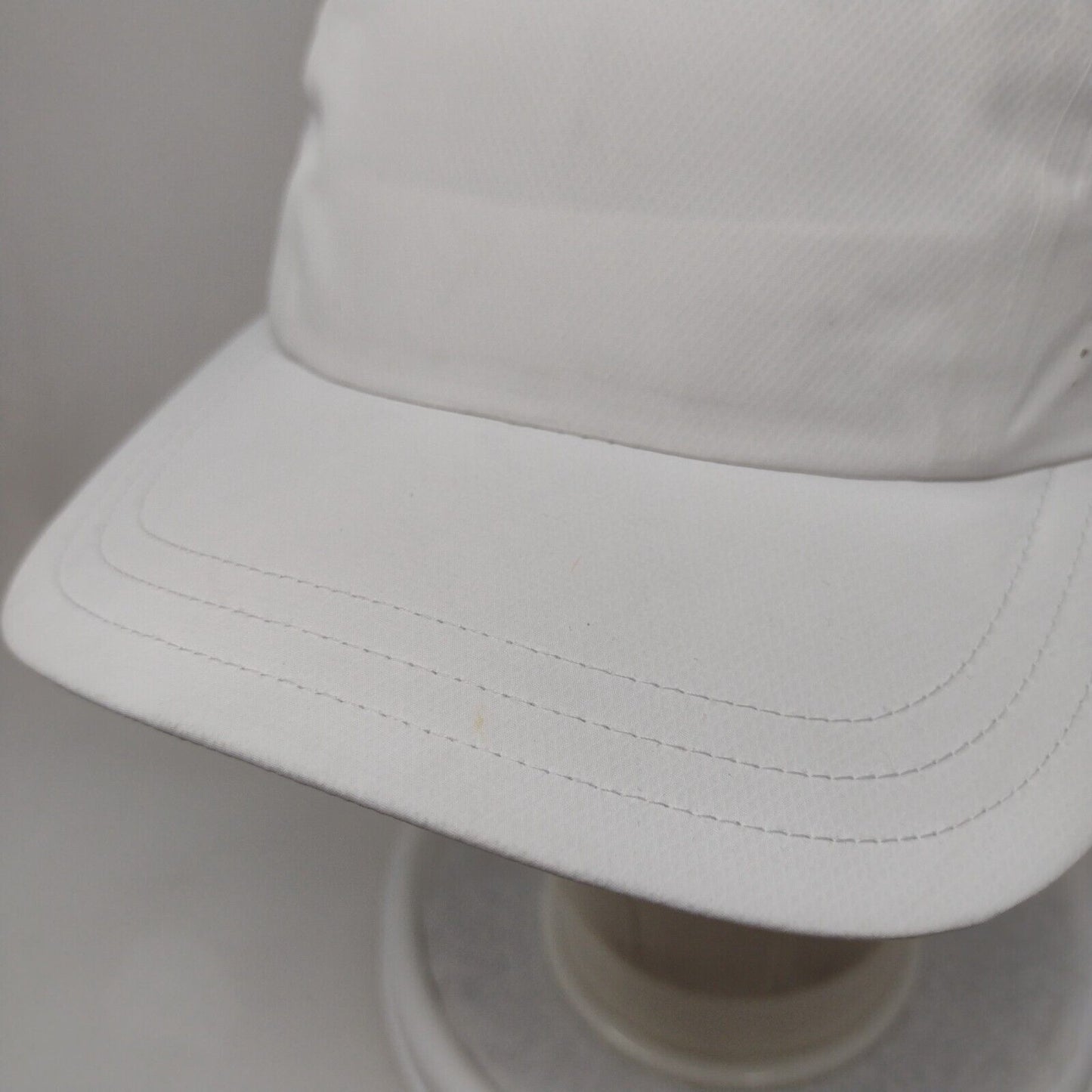 Athleta 5 Panel Ultra Light Run Cap White One Size Adjustable Breathable Blank