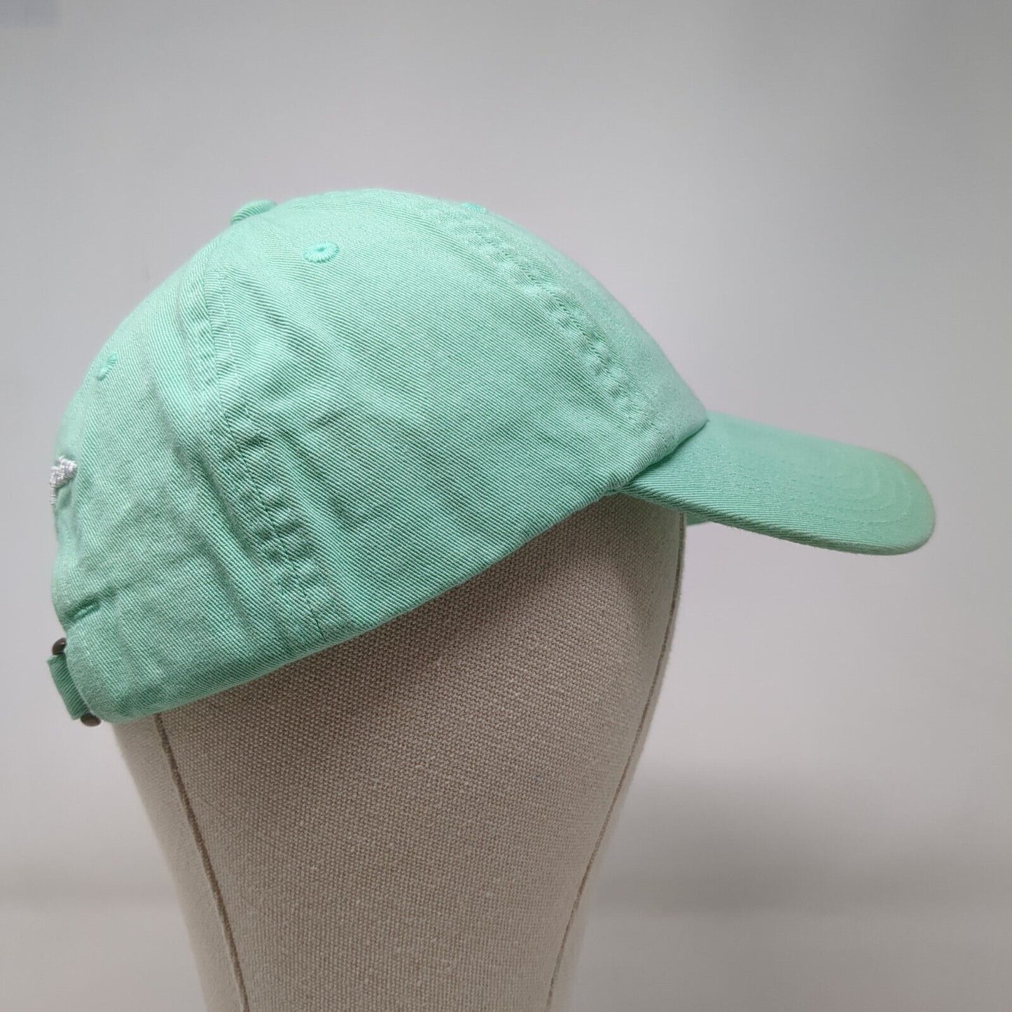 Champion Slideback Hat Green OSFA Adjustable Embroidered Vented Holes 6 Panel