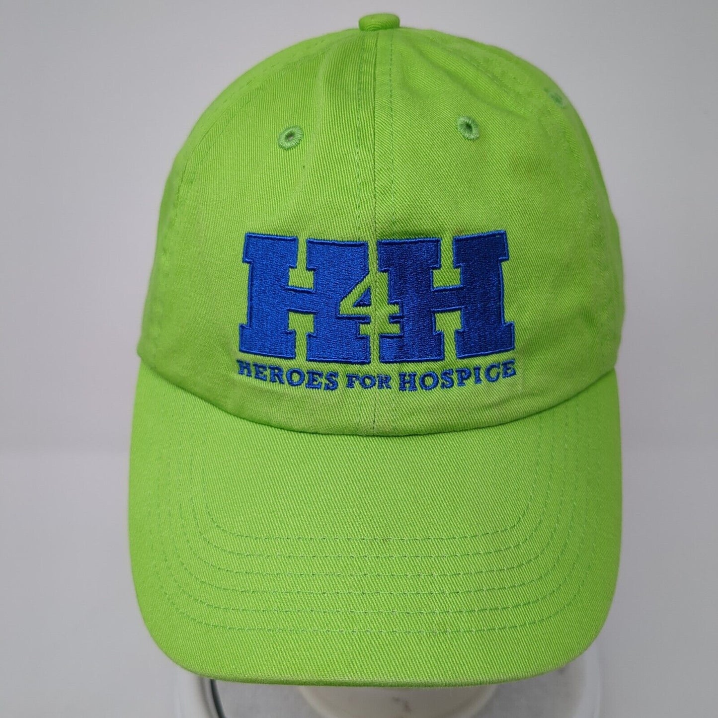 H4H Heroes For Hospice Slideback Hat Green One Size Adjustable Embroidered