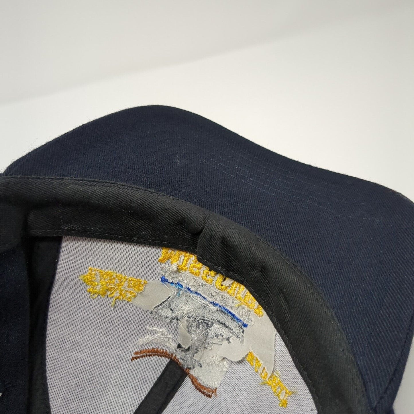 Battleship Missouri Memorial Snapback Hat Blue One Size Adjustable