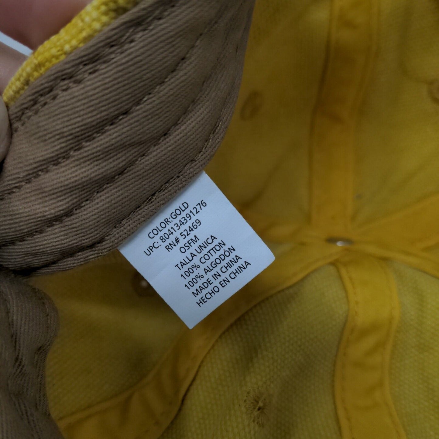 Bee Kind Bumblebee Slideback Hat Gold Yellow OSFM Adjustable Embroidered 6 Panel