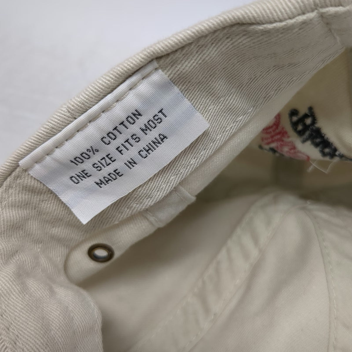 Baseball Cap Beige One Size Diet Coke Black Cherry Vanilla Hat Cotton Slideback