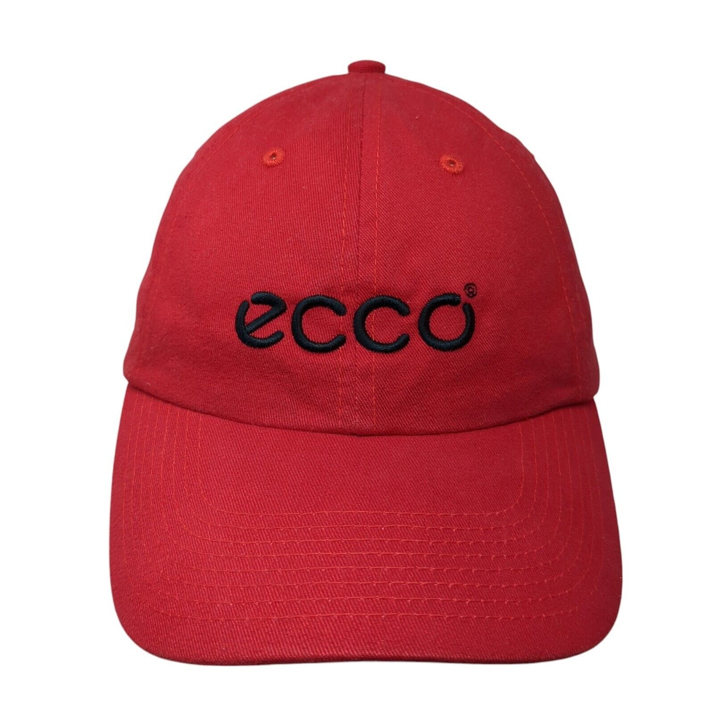 ecco World Class Slideback Baseball Cap Red OS Adjustable Embroidered Fersten