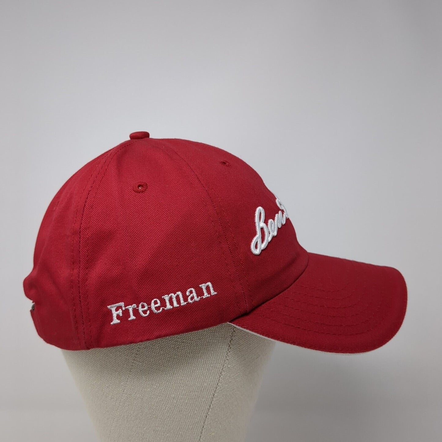 Ben Hogan Freeman Slideback Hat Red One Size Adjustable Embroidered Patriotic