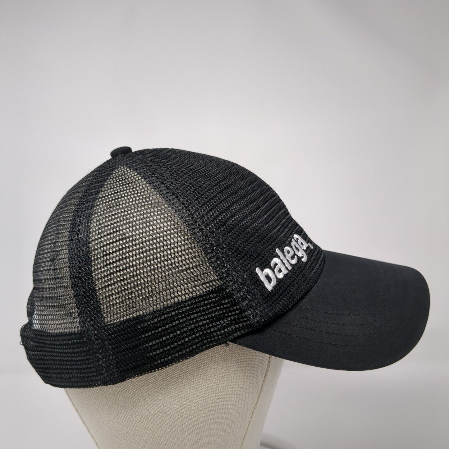 Balega Snapback Trucker Hat Black One Size Mesh Back Solid Boco Gear