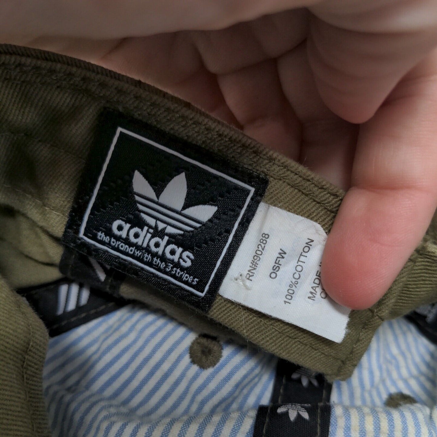 Adidas Trefoil Women's Slideback Hat Green OSFW Embroidered 6 Panel