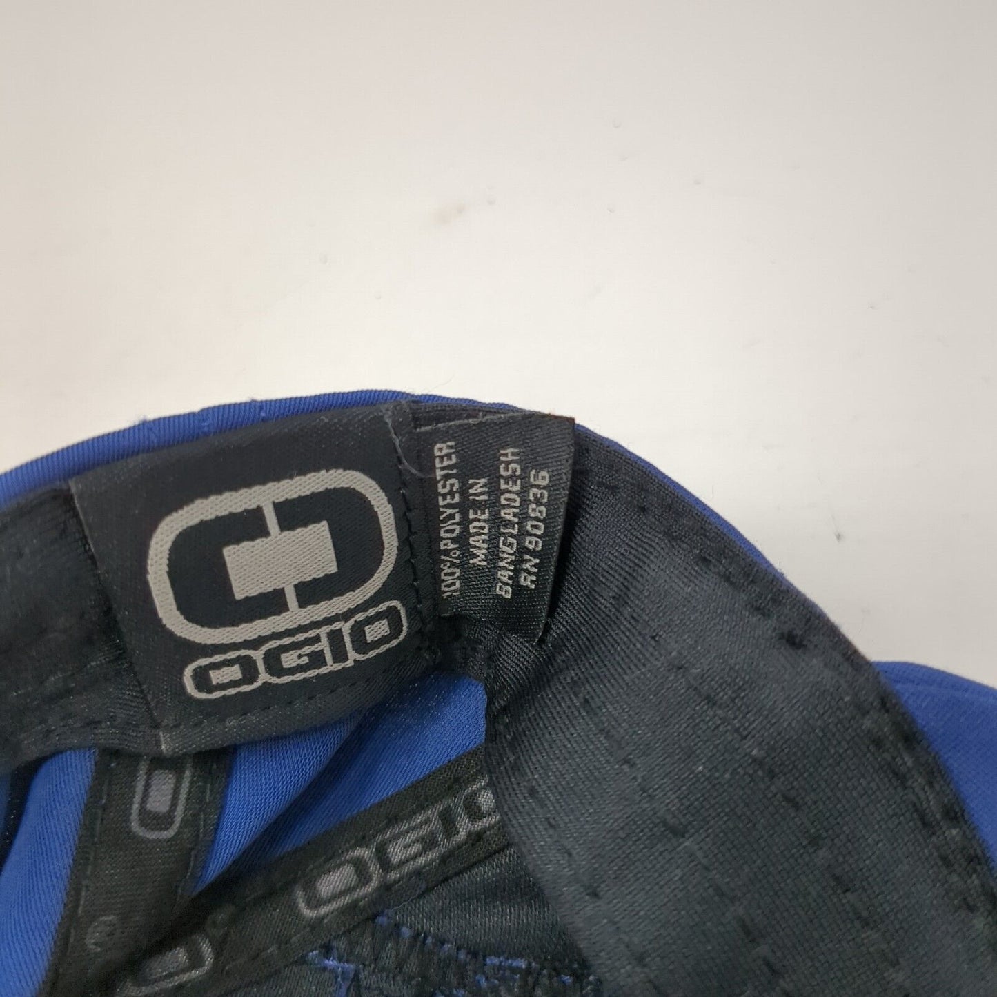 OGIO Slideback Hat Blue One Size Adjustable Vented Holes 6 Panel Polyester