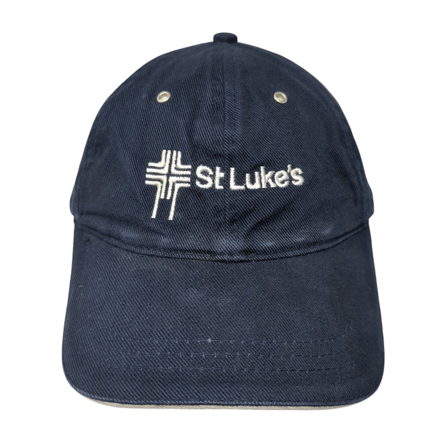 St Luke's Slideback Hat Blue One Size Adjustable Embroidered Fahrenheit