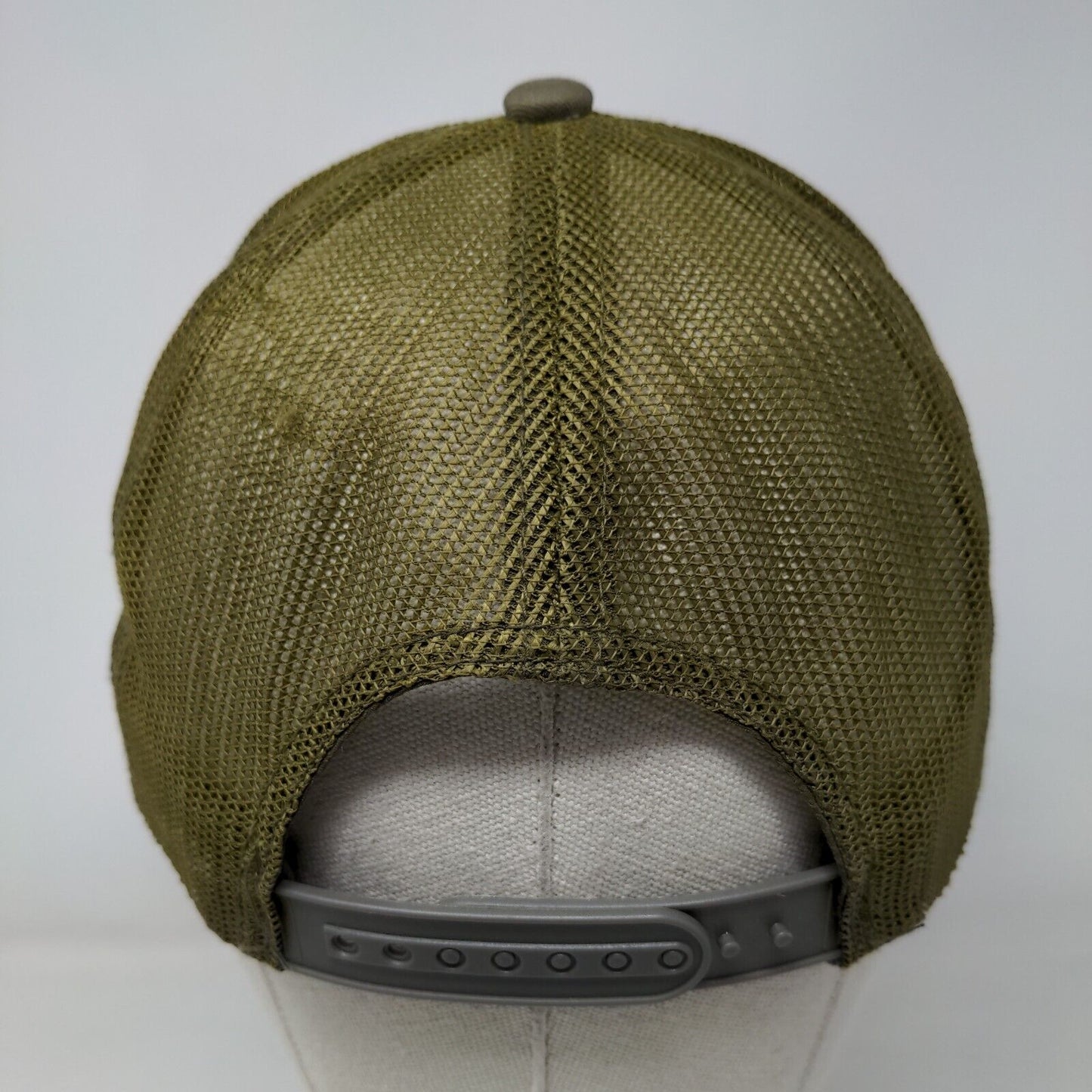 Bass Pro Shops Snapback Trucker Hat Brown OSFM Adjustable Mesh Back Gone Fishing