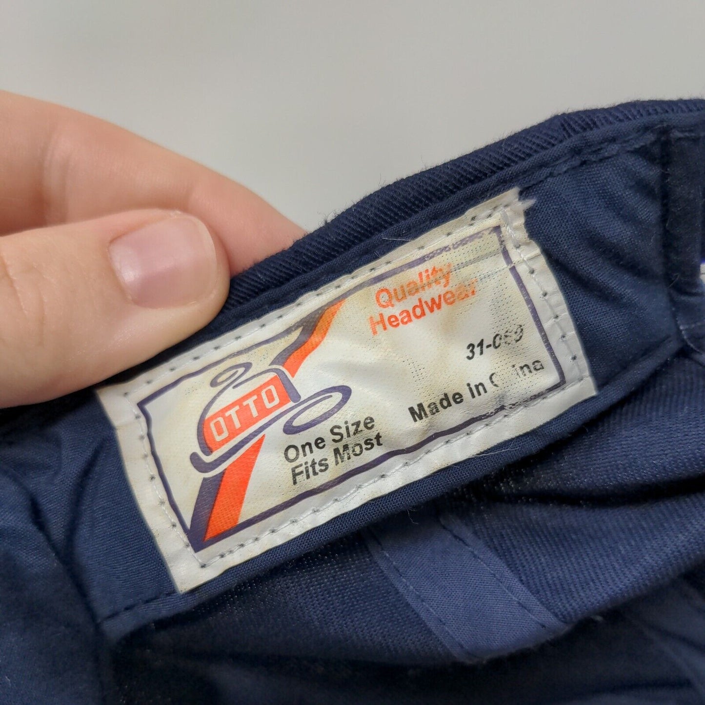 A.J. Weigand Inc. Snapback Hat Blue OSFM Embroidered Adjustable Otto