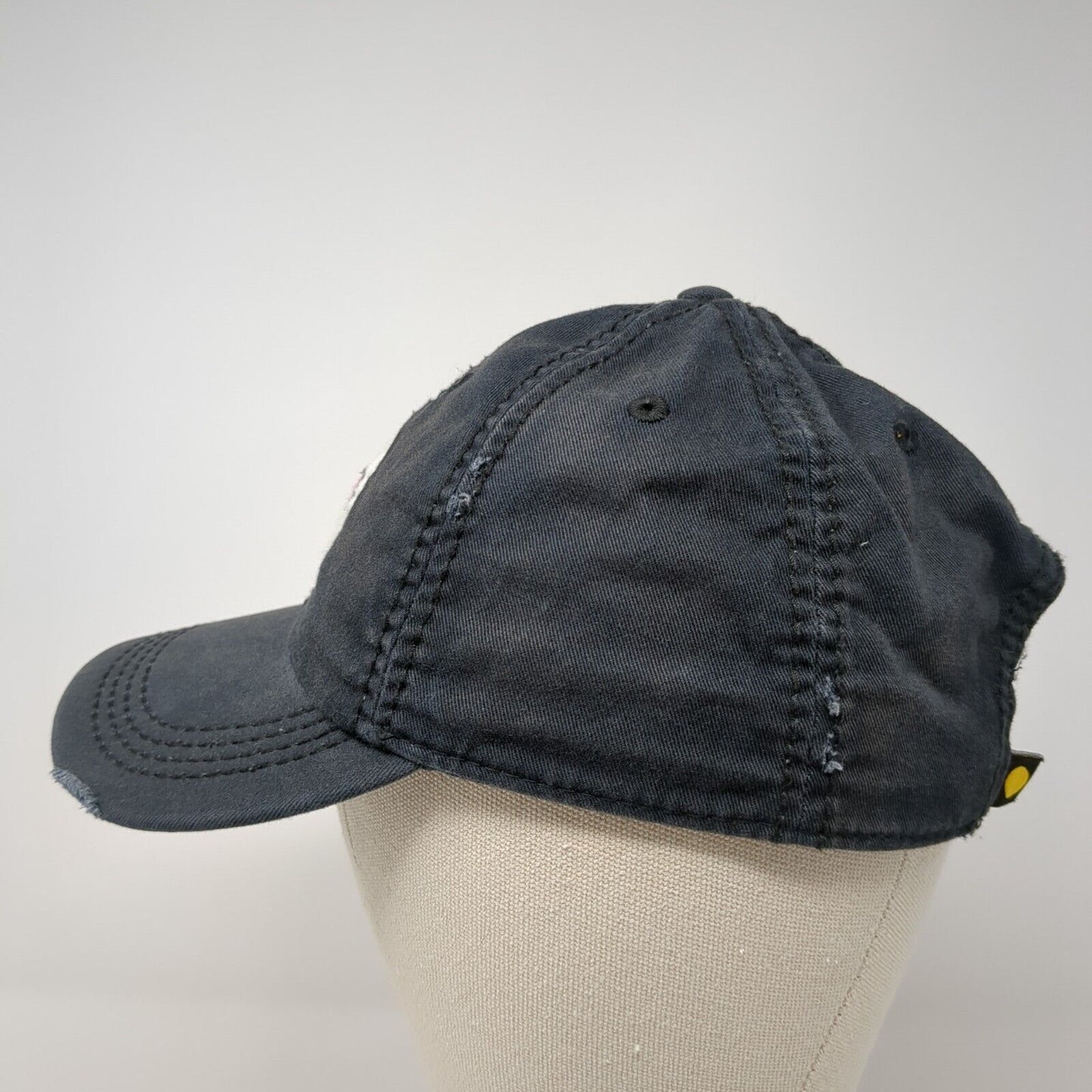 Daisy Flower Slideback Hat Blue One Size Adjustable Embroidered 6 Panel