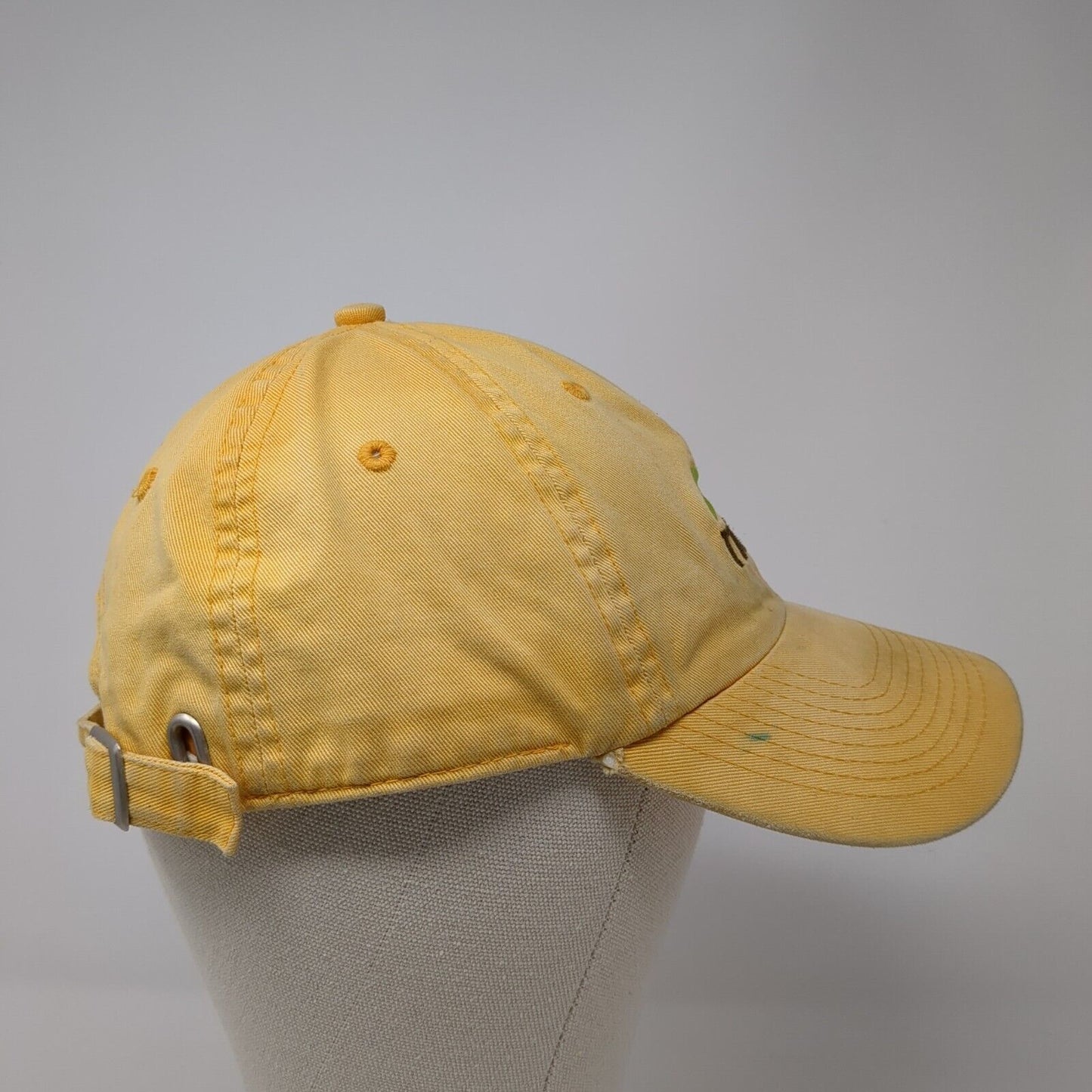 Nelson Slideback Hat Yellow One Size Adjustable Embroidered 6 Panel