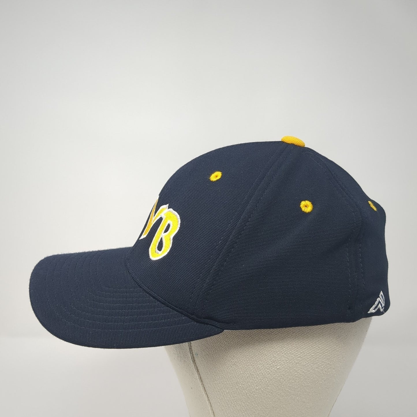 MYB Fitted Baseball Cap Blue 7 3/8 Embroidered 6 Panel 498F Pacific Headwear