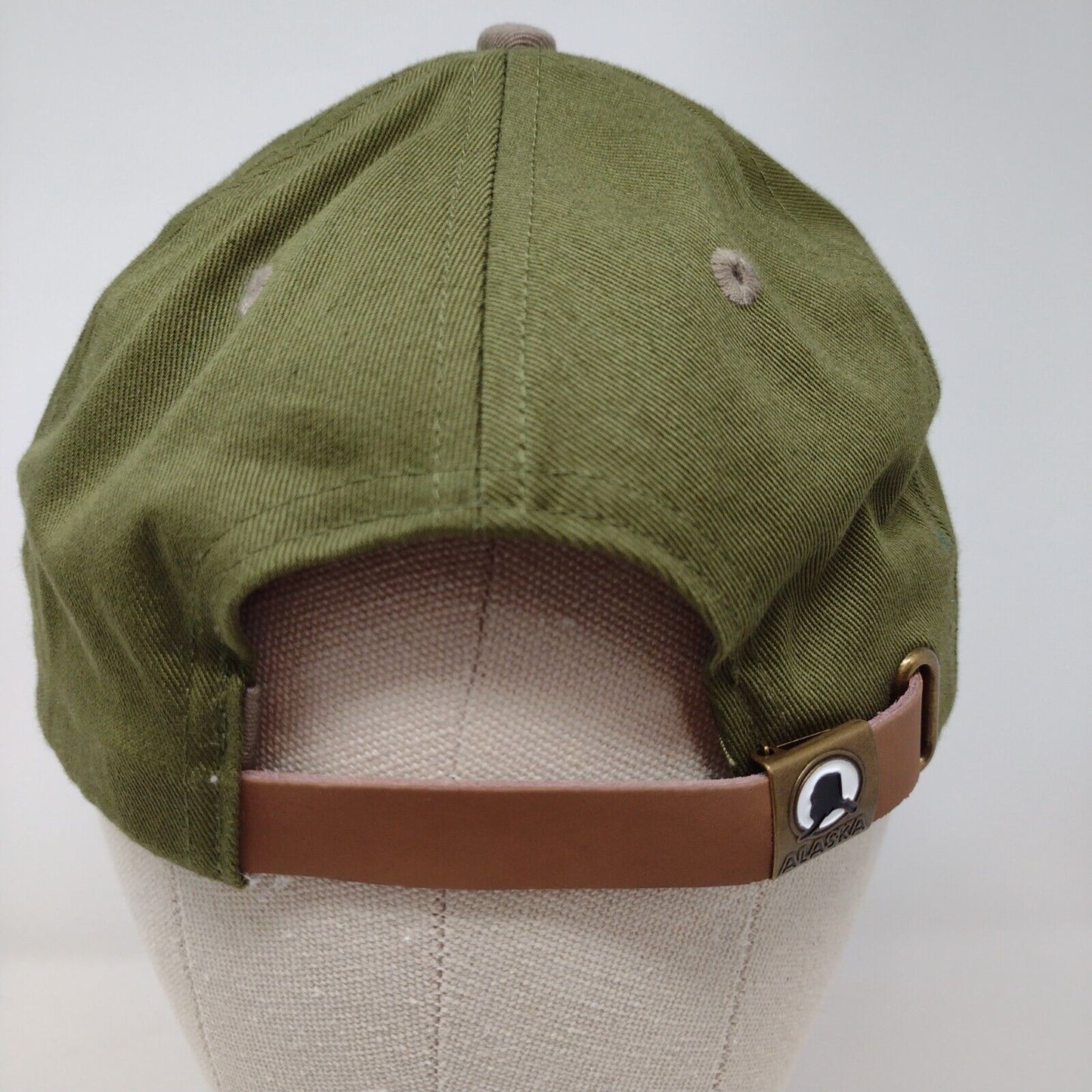 Alaska Eagle Slideback Hat Multicolor OSFM Embroidered Leather Strap
