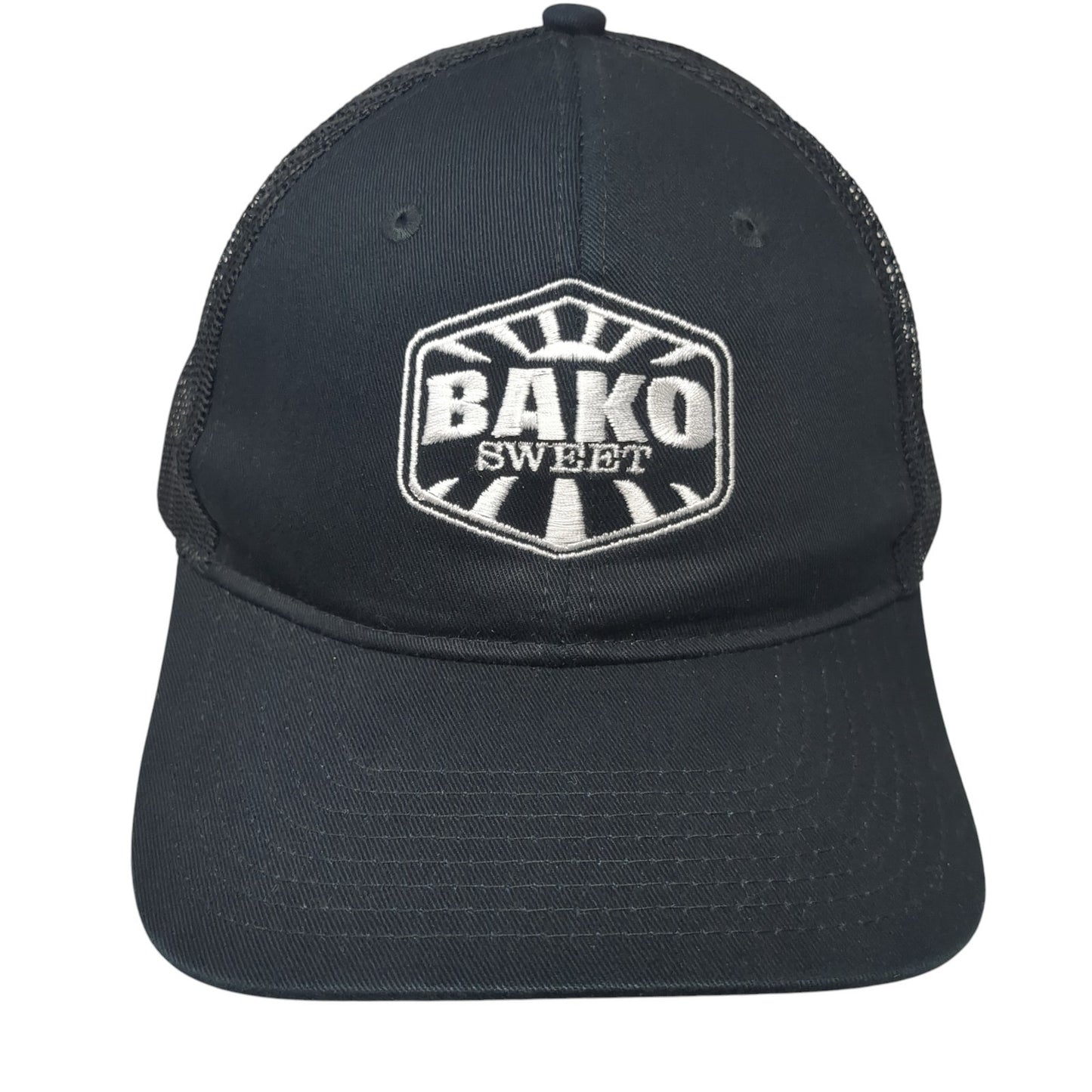 Bako Sweet Snapback Trucker Hat Black One Size Mesh Back Port Authority