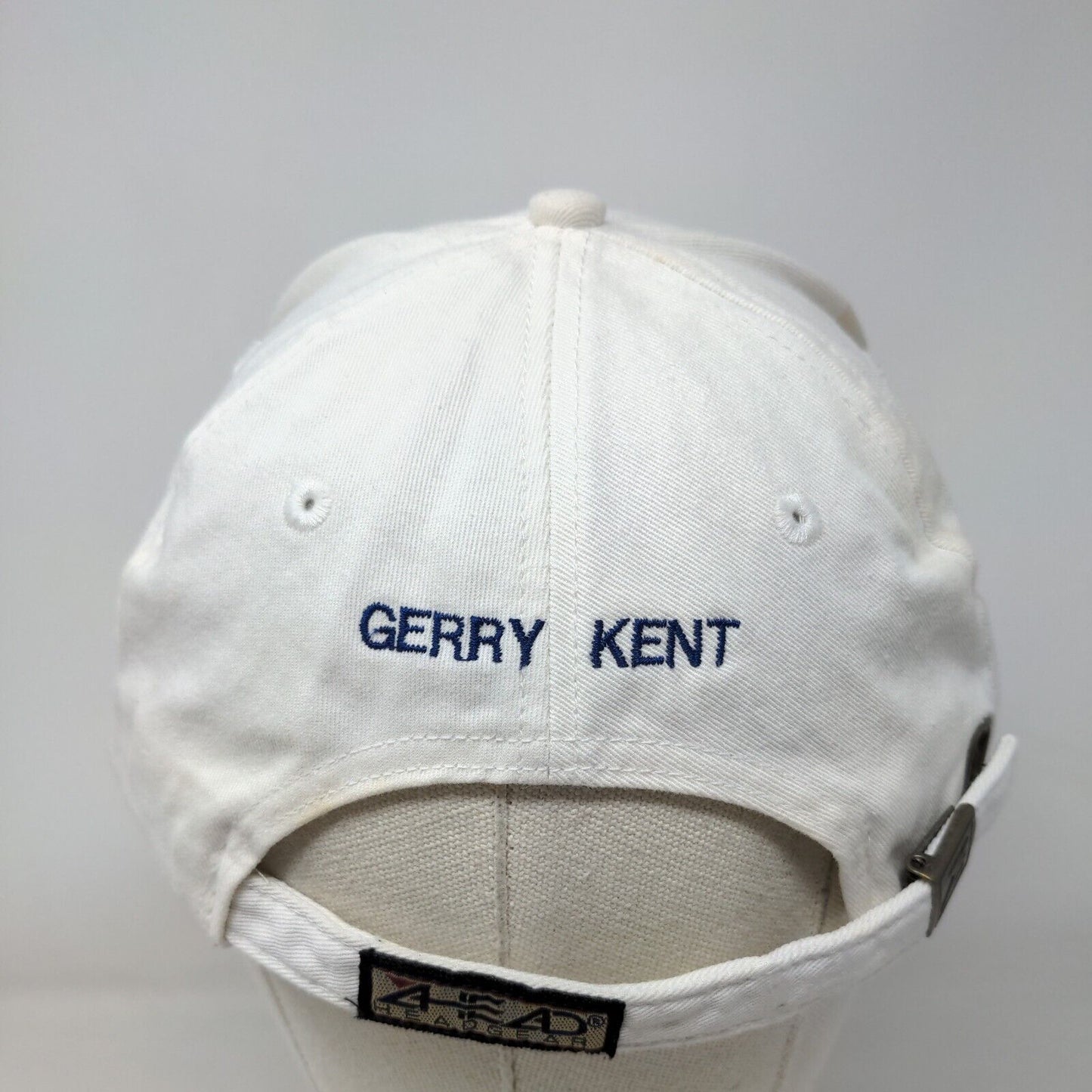 World Golf Village PGA Gerry Kent Slideback Hat Cream One Size Adjustable Ahead