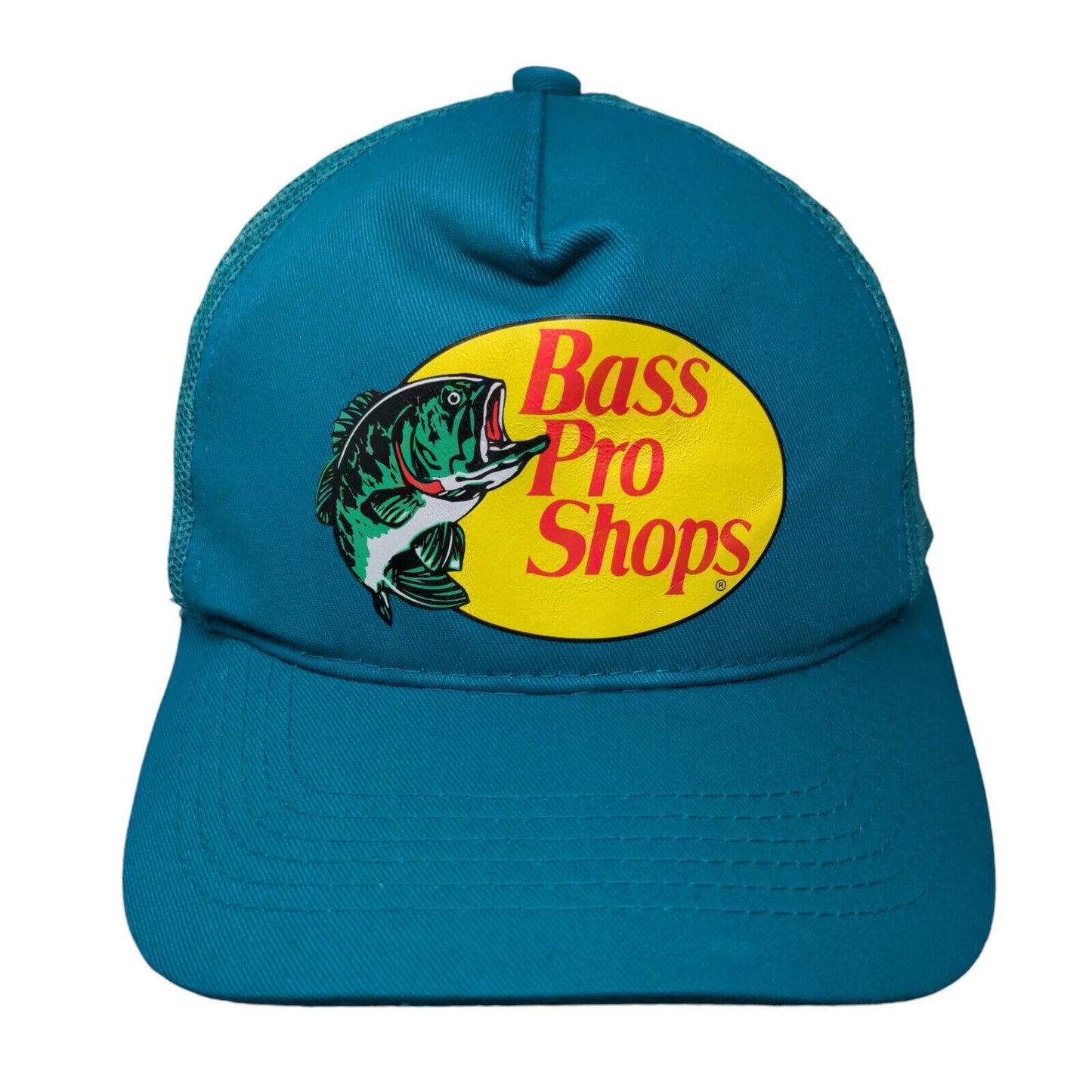 Bass Pro Shops Snapback Mesh Back Trucker Hat Blue OSFM Solid Fishing