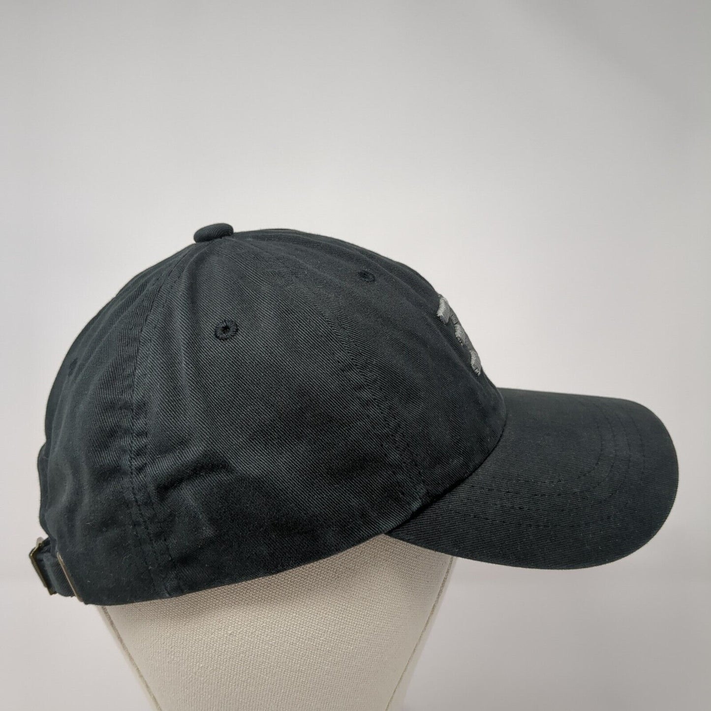 ER Slideback Hat Black One Size Adjustable Embroidered The Classics Yupoong
