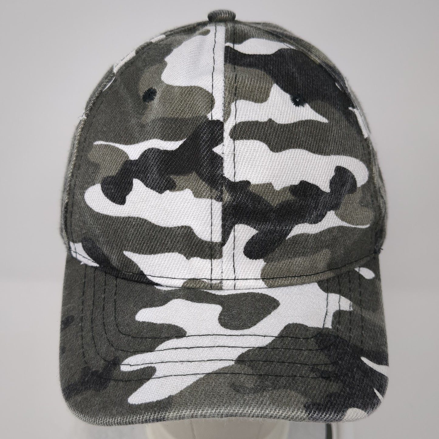 Unbranded Strapback Hat Multi One Size Adjustable Camouflage Blank